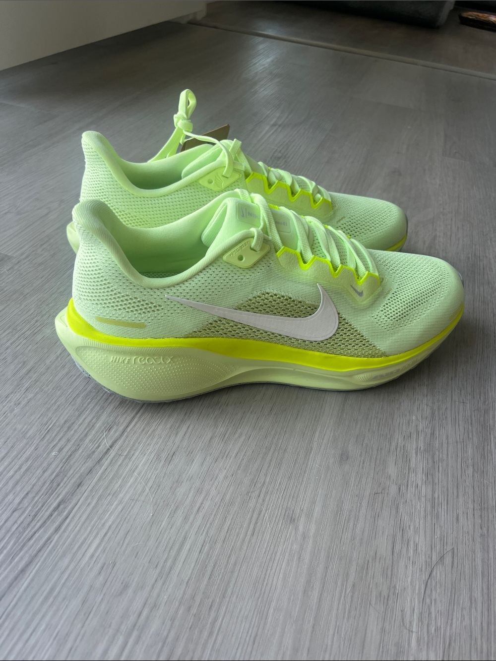 Nike Neon Lime & White Women's Running Shoes